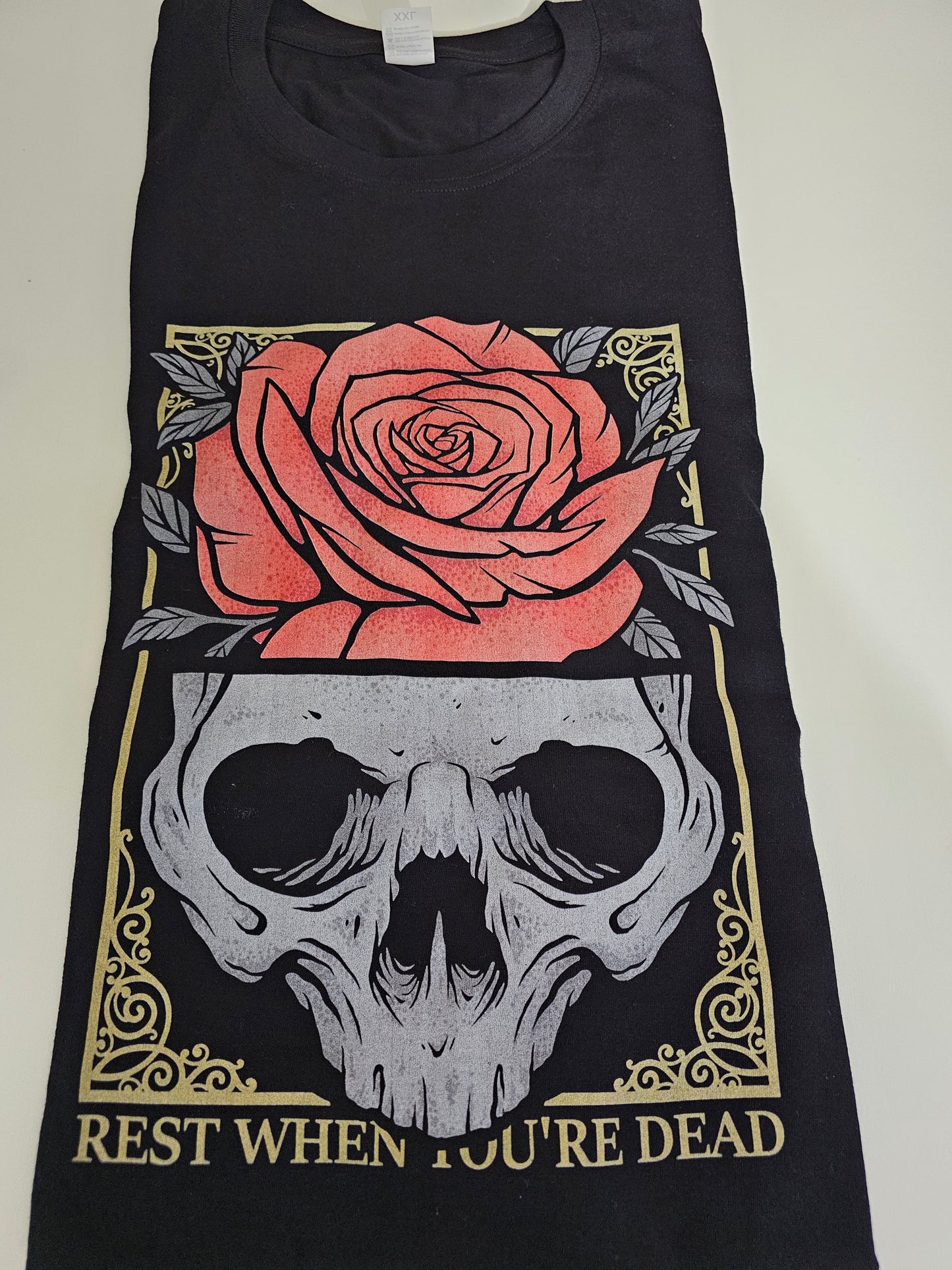 T-shirt(skull&rose)