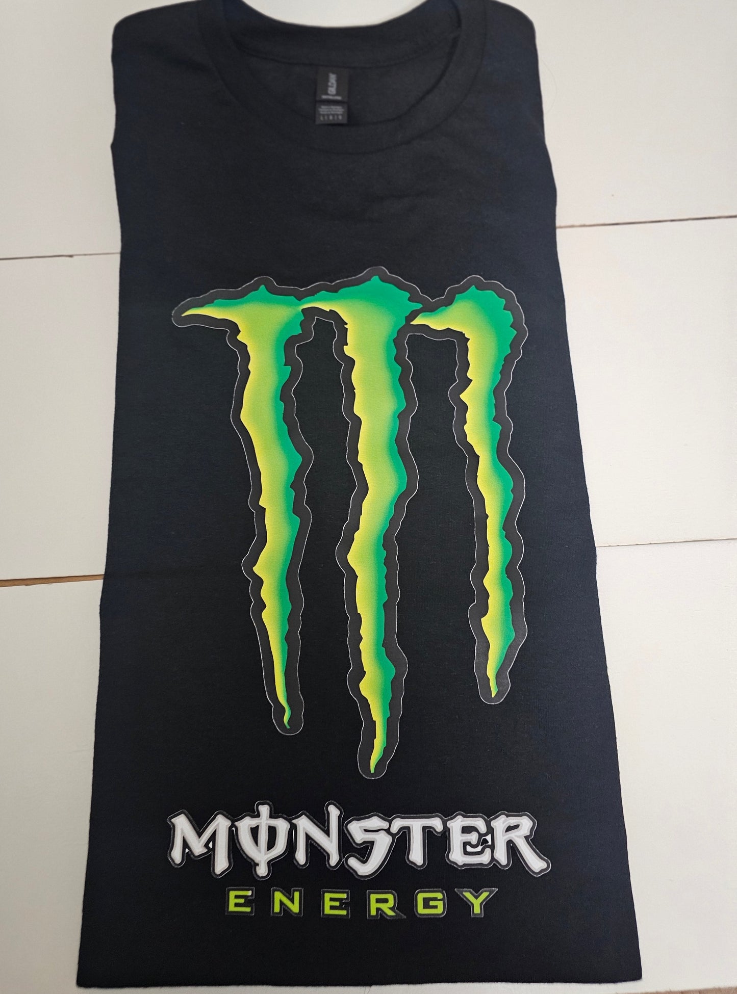 Graphic Tee Monster Logo T-Shirt Size L