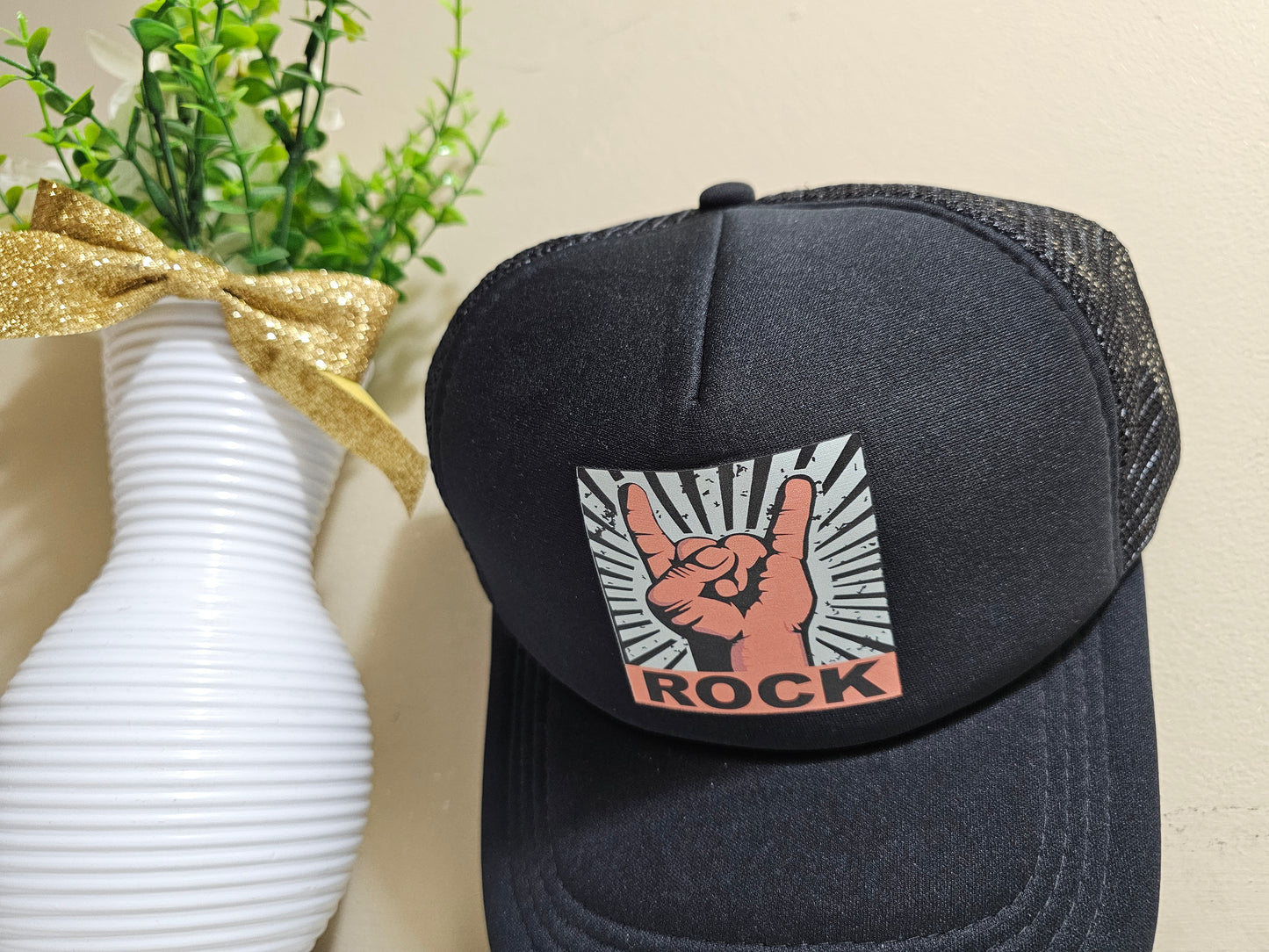 Fashion rock logo baseball cap for men color