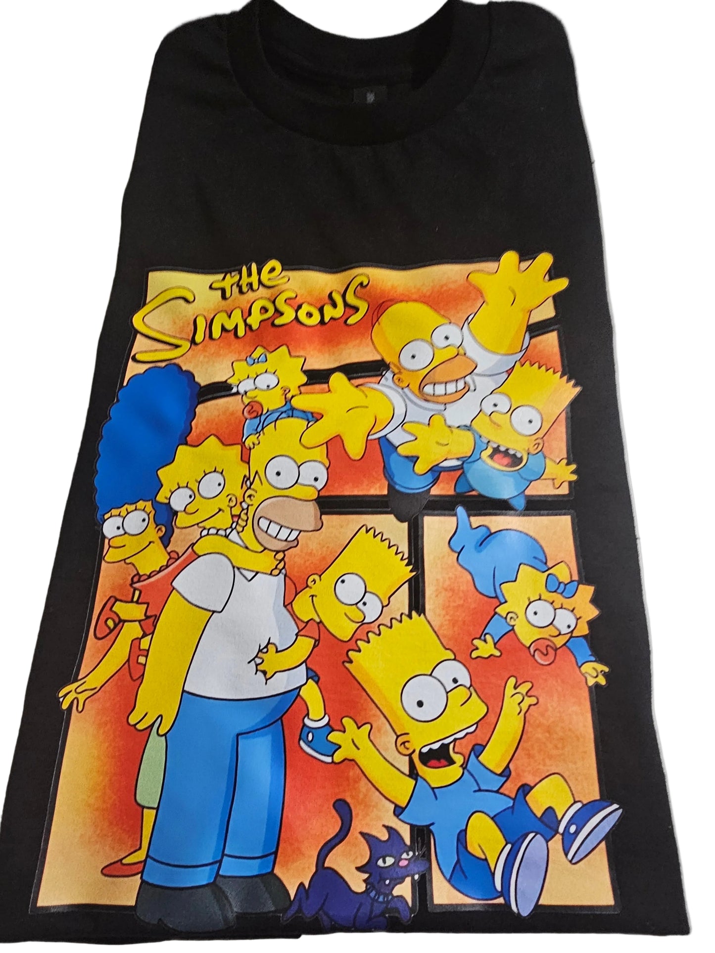 The Simpsons Family Men's Size M Cartoon Homer Bart Lisa Marge T-Shirt