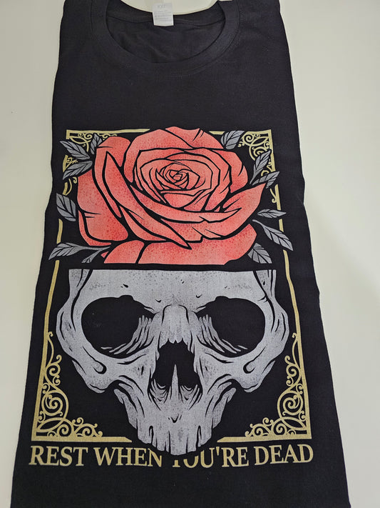 T-shirt(skull&rose)