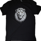 t shirt men White Lion  Face  Size L