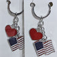 american flag  keychain