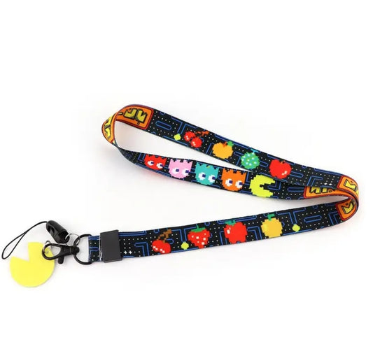 Classic arcade game pacman  design keychain 
Ideal for storing keys,