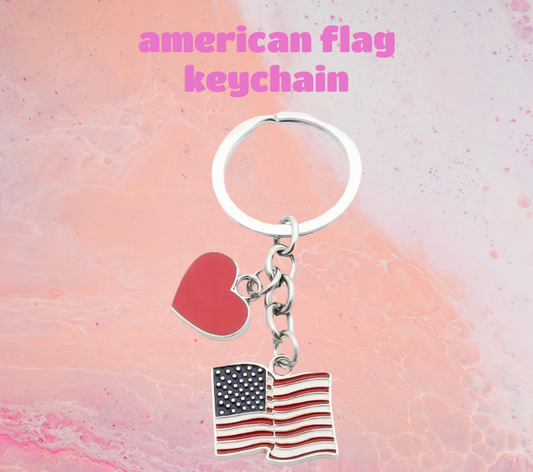 american flag  keychain