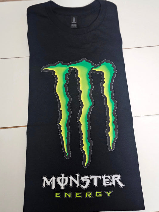 Graphic Tee Monster Logo T-Shirt Size L