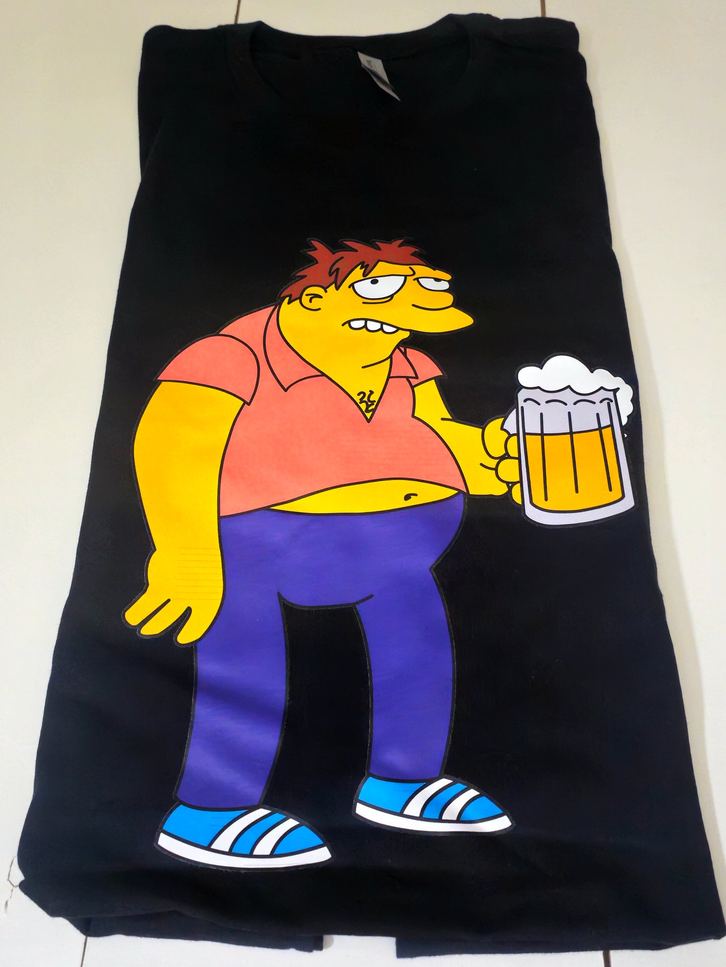 t shirt  Character Barney From The Simpsons   Size L