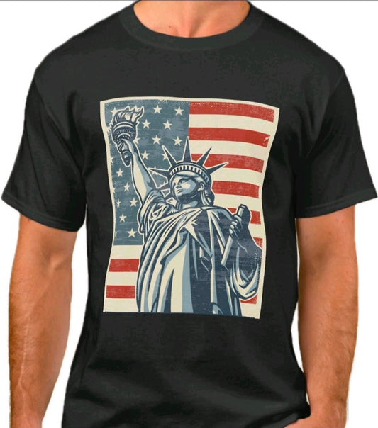 T-Shirt.  statue of  liberty  size XL