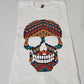 T-SHIRT  colorful skull head