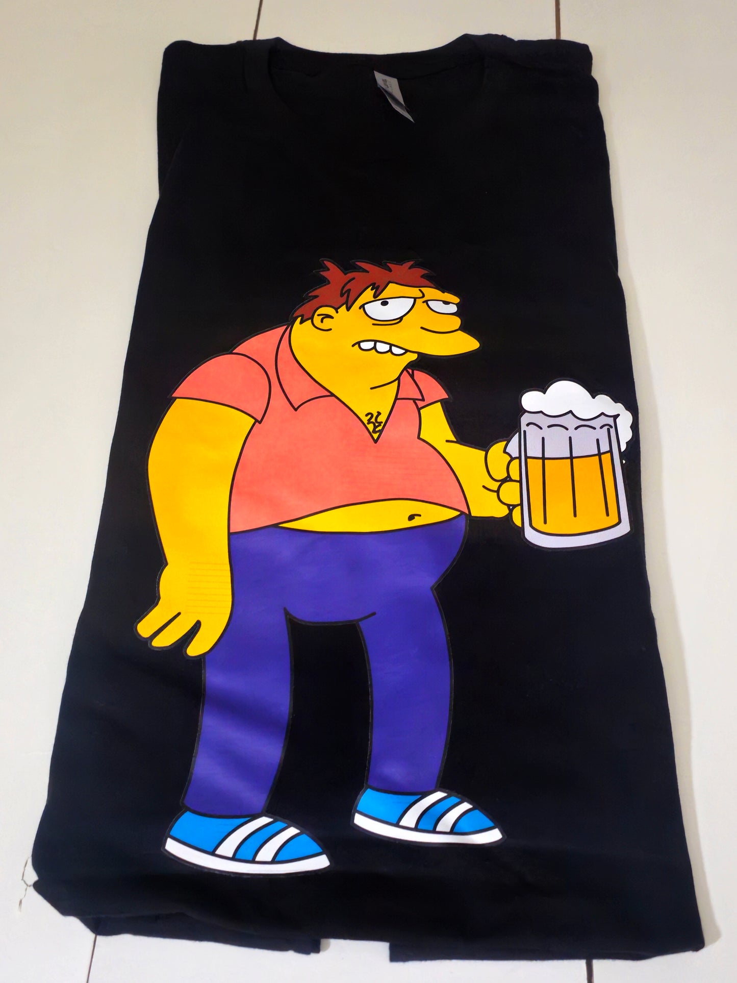 t shirt  Character Barney From The Simpsons   Size L