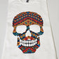 T-SHIRT  colorful skull head