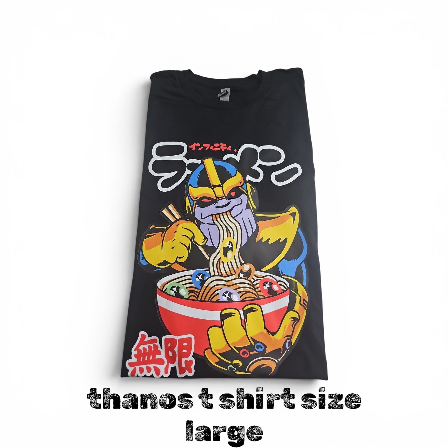 thanos Shirt Men's Large Black Short Sleeve Graphic Tee