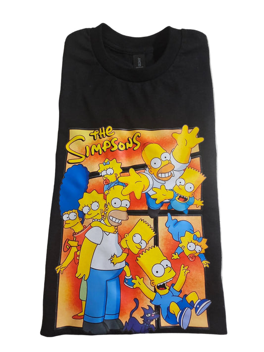 The Simpsons Family  Men's Size M Cartoon Homer  Bart Lisa Marge T-Shirt